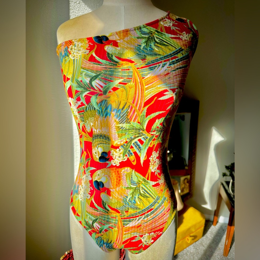 Farm Rio Brazil Macaw Bodysuit